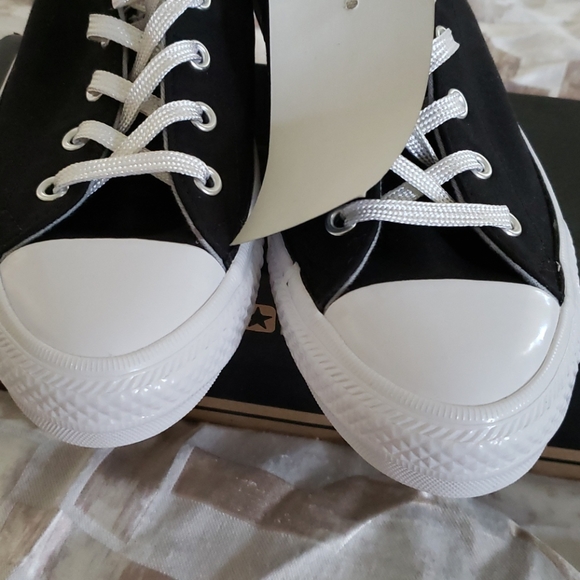 Converse All Star Women Sneaker,  Black, Size 8 - Picture 3 of 15